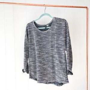 Heathered Slub Knit Sweater
